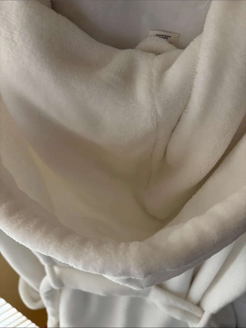 GAP Kids Plush Sleep Hoodie in White